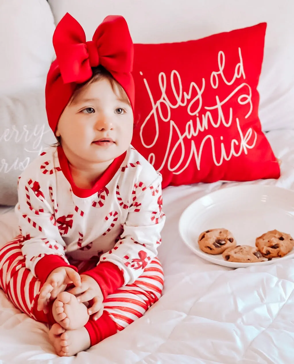 $10.00 EA - 3-4 X 2 - Kids 2 Pc Christmas Pajamas - Candy Canes