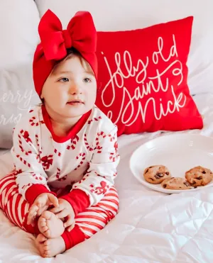 $10.00 EA - 3-4 X 2 - Kids 2 Pc Christmas Pajamas - Candy Canes