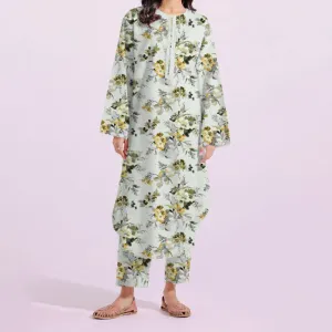2PC- Unstitched Digital Printed Cambric Suit PS4457