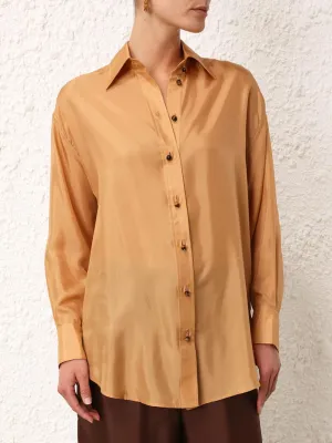 August Relaxed Silk Shirt