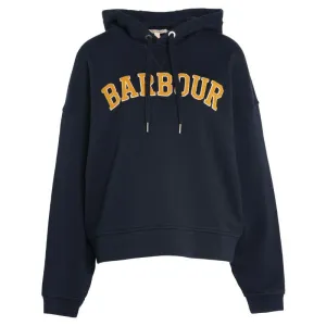 Barbour Mayfield Ladies Fleece Hoodie - Navy