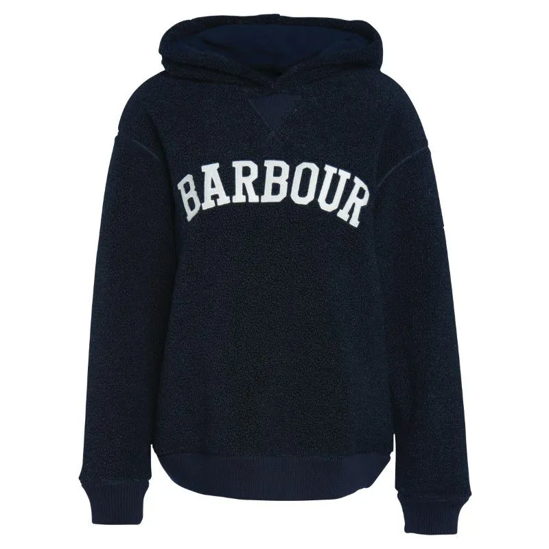 Barbour Northumberland Ladies Fleece Hoodie - Navy