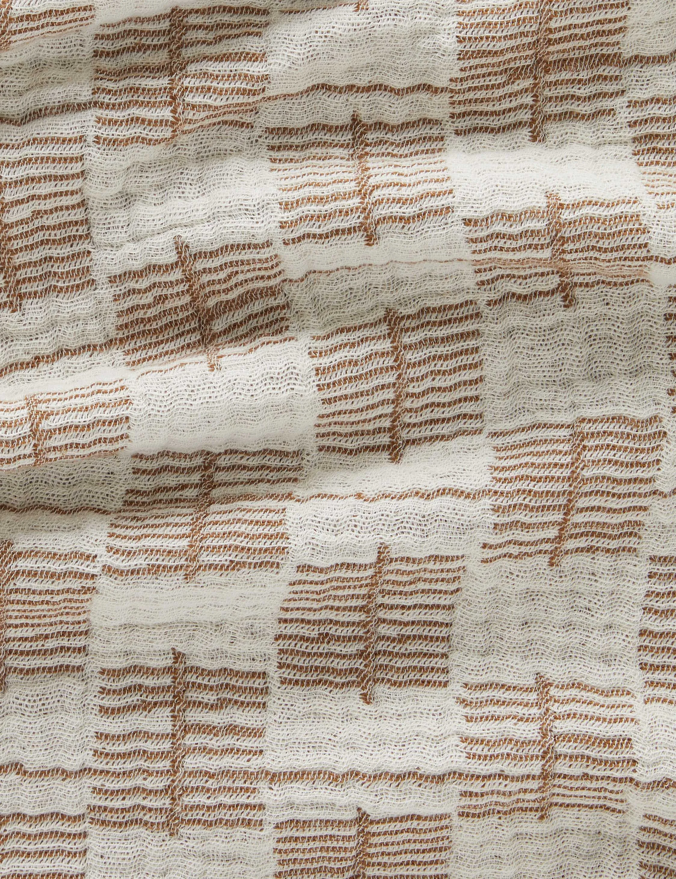 Basketweave Cotton Blanket by Sarah Sherman Samuel