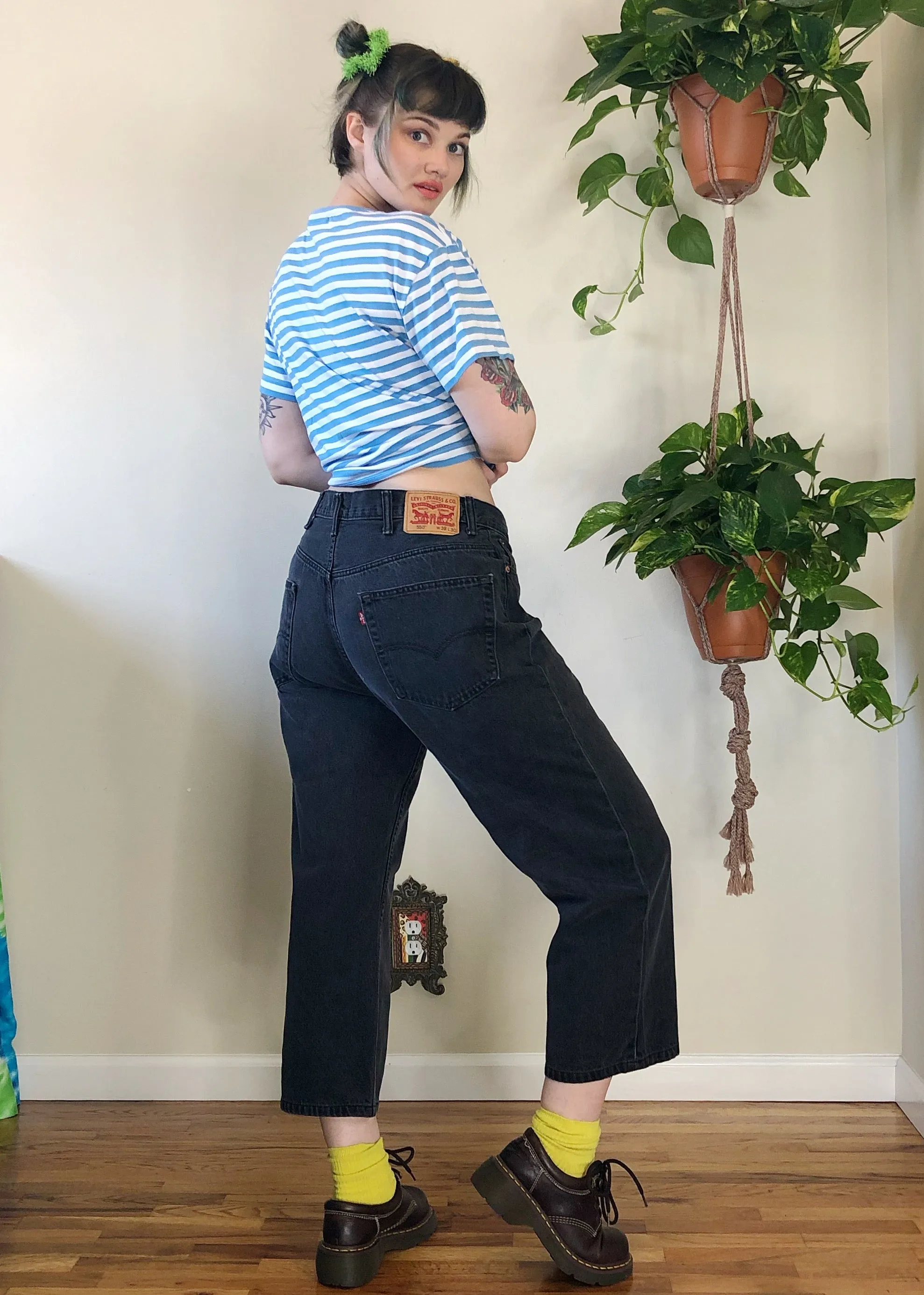 Black Levi's Relaxed Fit Jeans - 2X