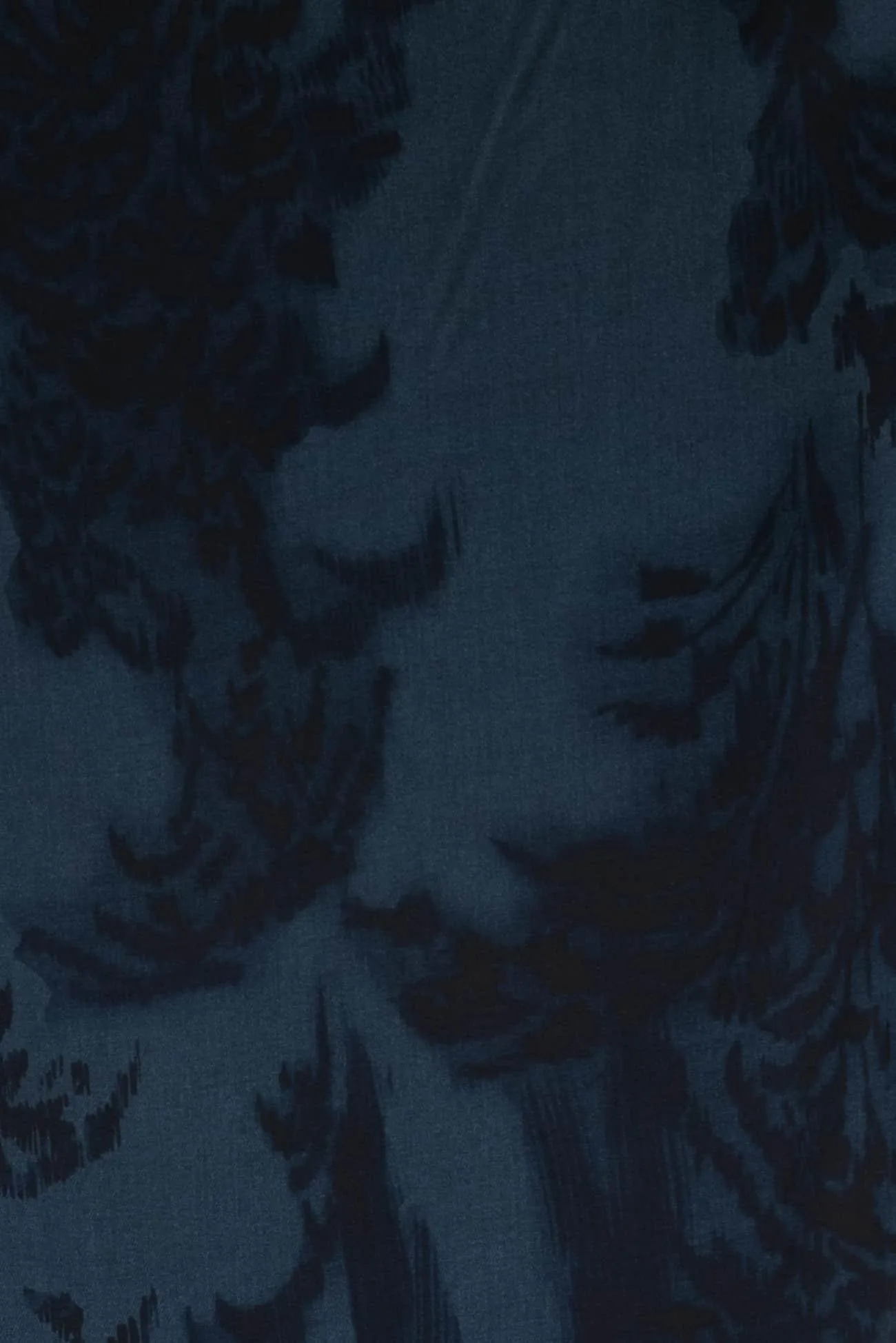 Blue Baroque Italian Viscose Woven (½ yard)