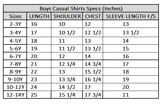 Boys Oxford Casual Shirt F/S (Champion)-NAVY