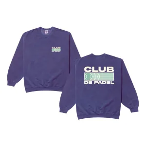 Club de Padel 'Heritage' Vintage Washed Sweater - Violet