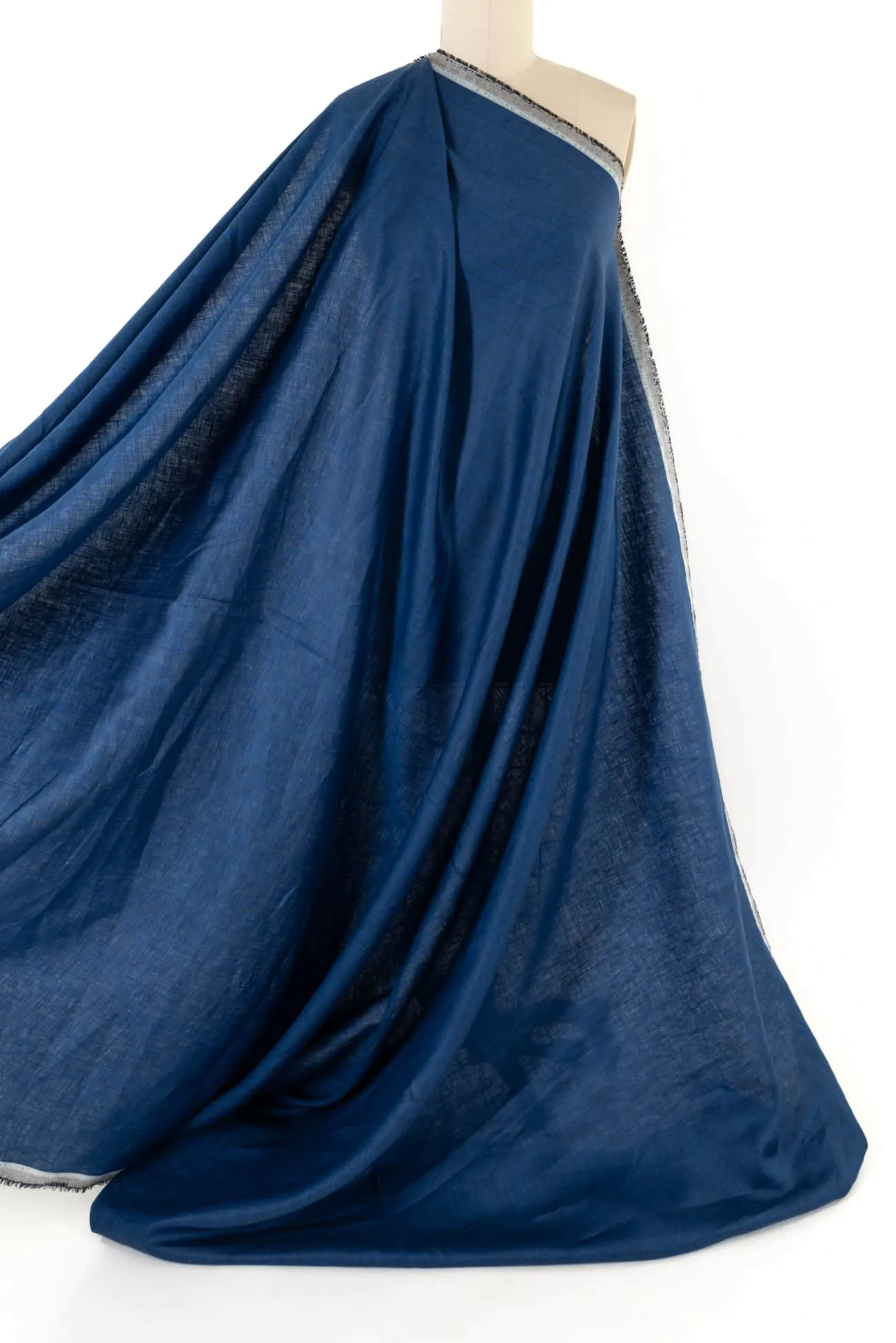 Cobalt Blue Hanky Linen Woven-½ yard