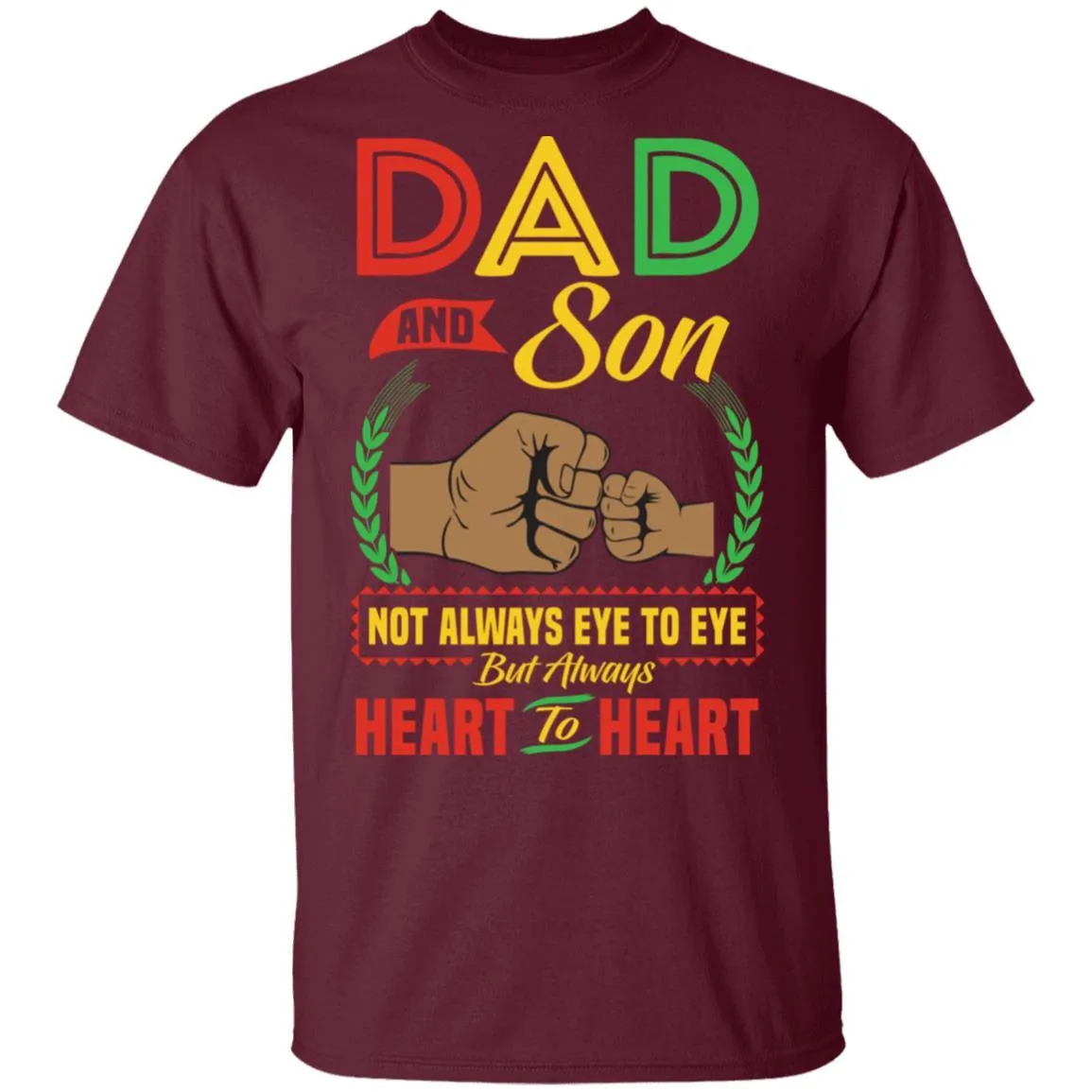 Dad And Son Heart To Heart T-Shirt