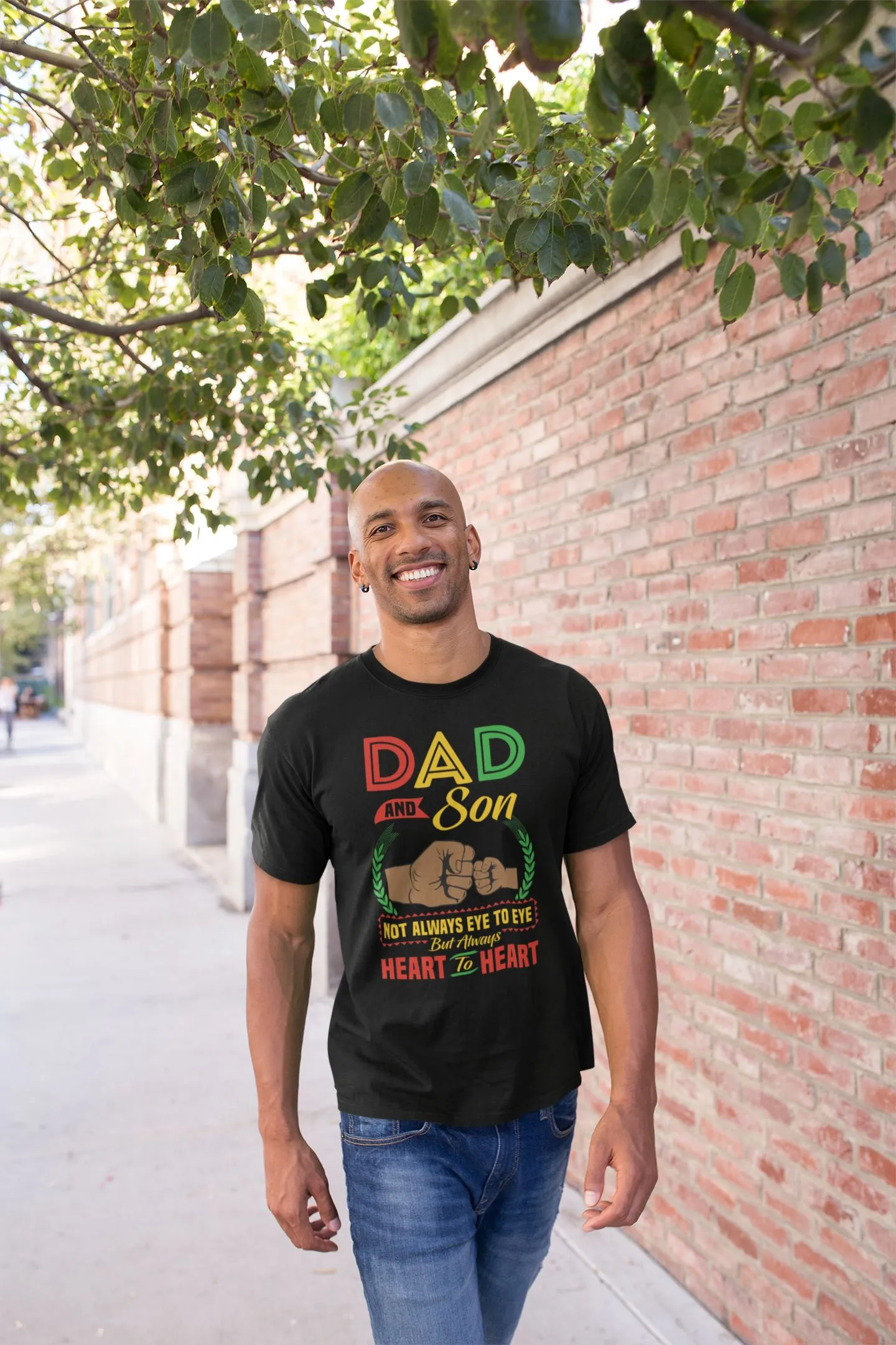 Dad And Son Heart To Heart T-Shirt
