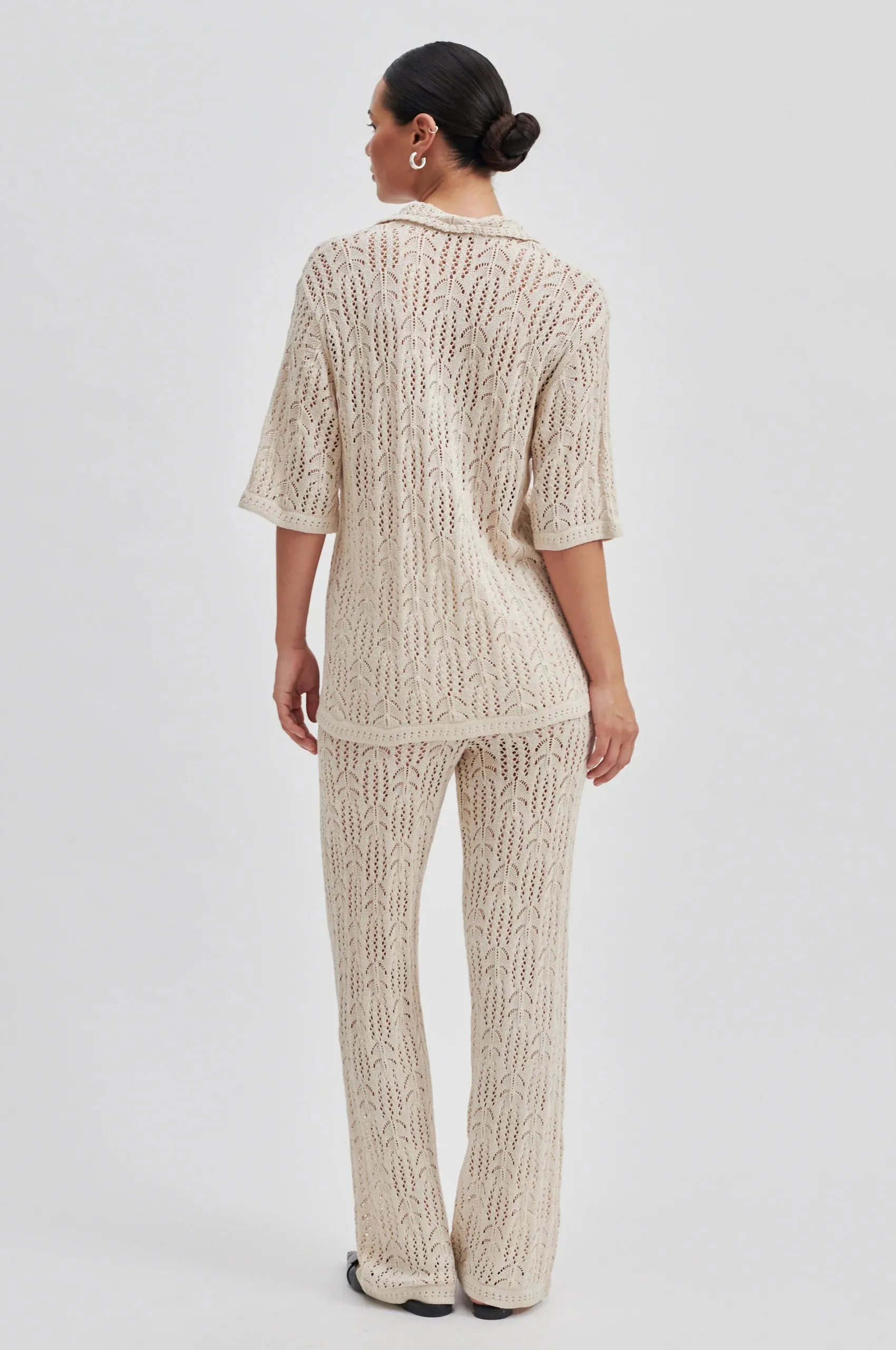 Elleny Knit Shirt Pumice Stone