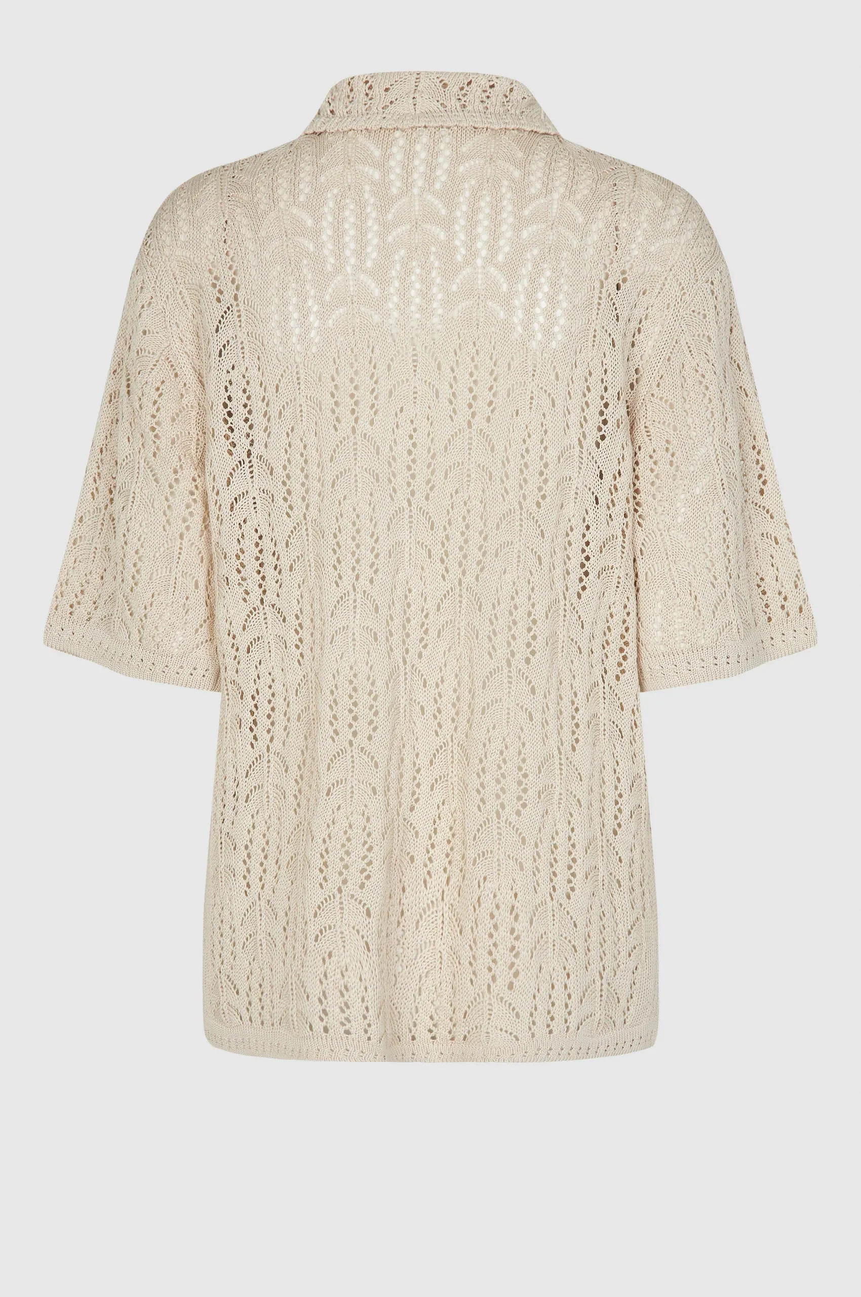 Elleny Knit Shirt Pumice Stone