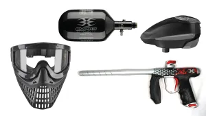 Empire SYX Limited Edition Boss Marker w/ JT Proflex X Paintball Mask, Empire Ultra 68ci and GI Sportz LVL 1.5 Black/Grey
