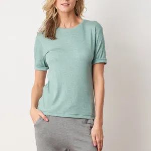 Green TENCEL™ Lyocell Round Neck Tee (Made in Japan)