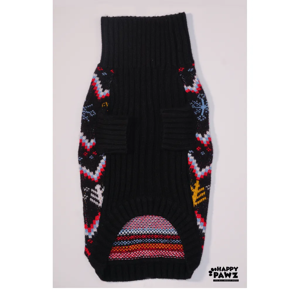 Happy Pawz Color Carnival Jacquard Sweater for Dogs and Cats