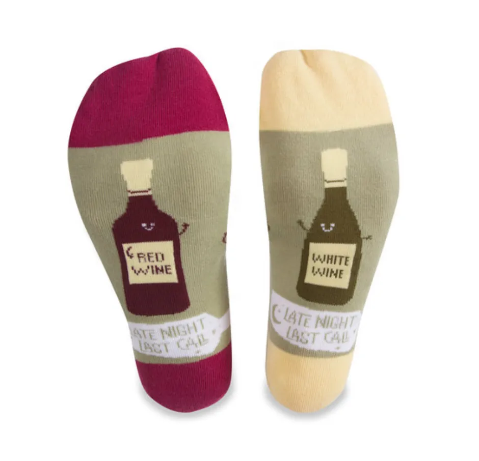 Late night/ Last Call Wine Socks
