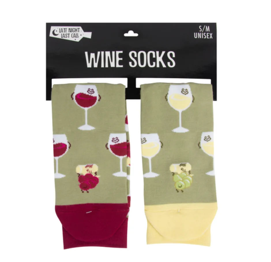 Late night/ Last Call Wine Socks