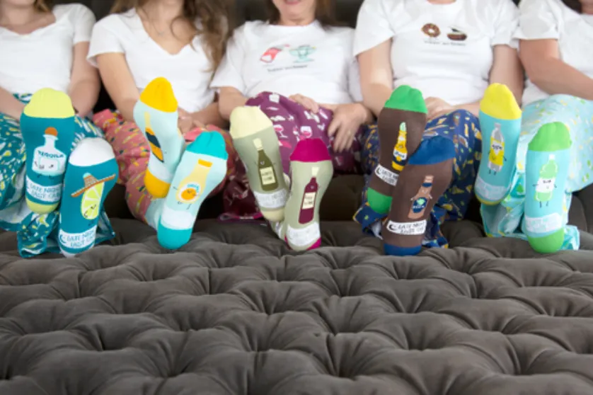 Late night/ Last Call Wine Socks