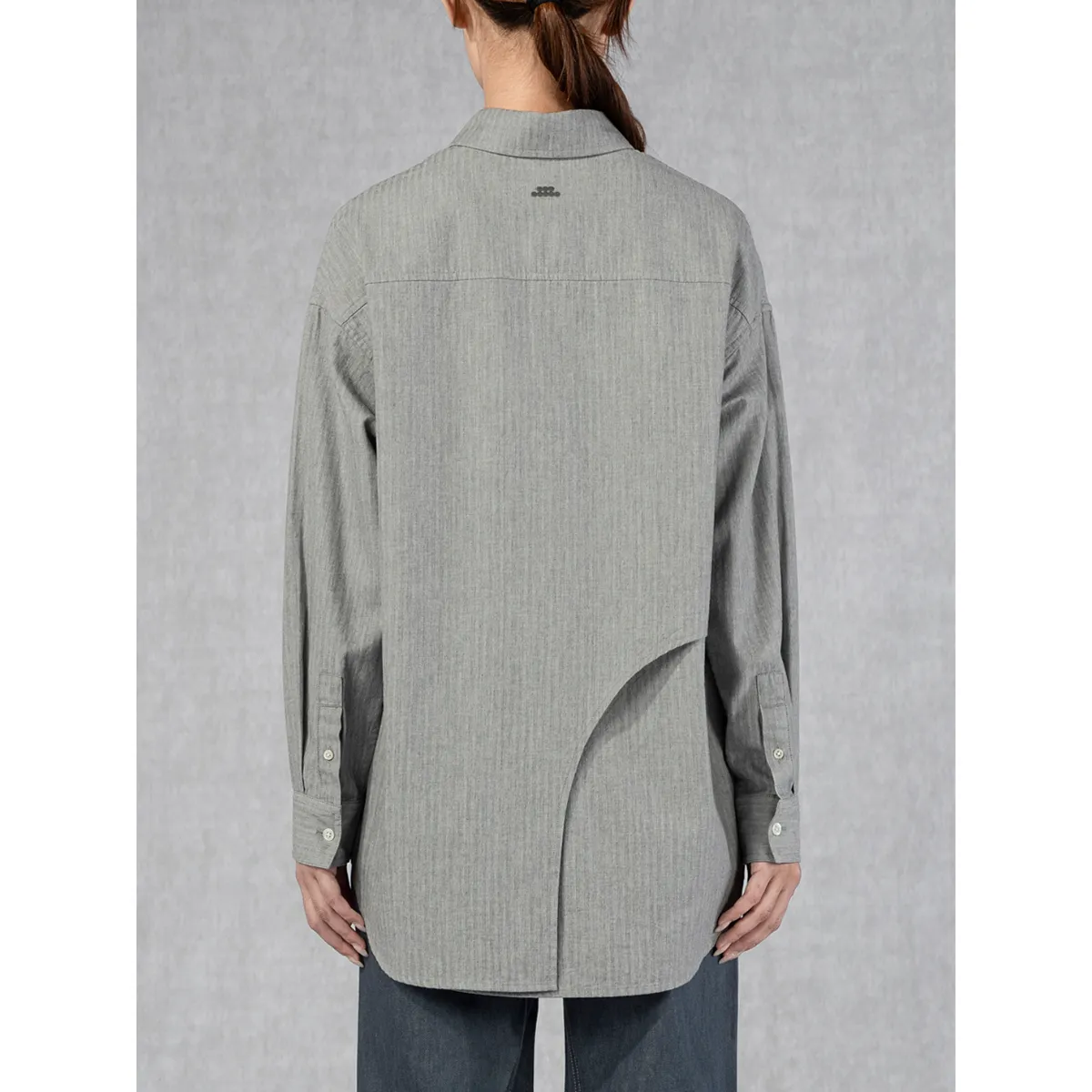 Layered FC Shirt Dk Grey Stripe