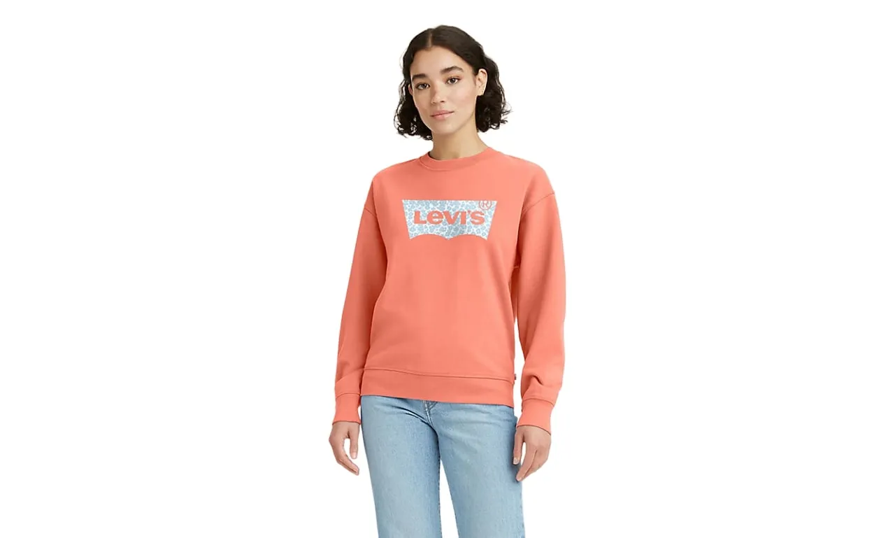 Levi's Women's Long Sleeve Graphic Standard Crew Sweatshirt