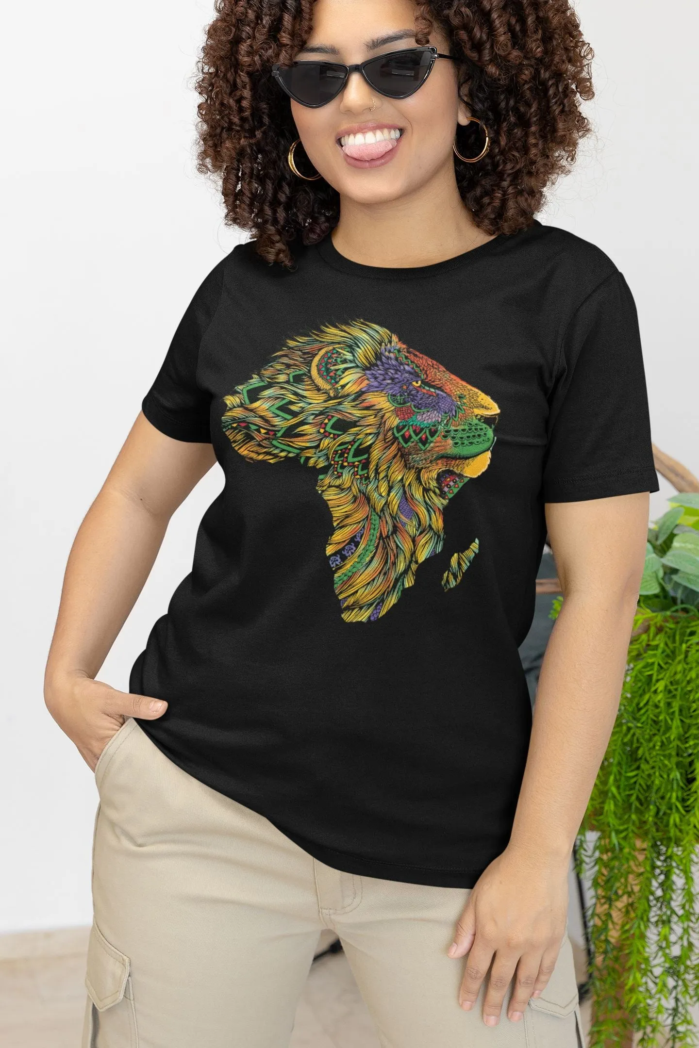 Lion African Pattern T-shirt