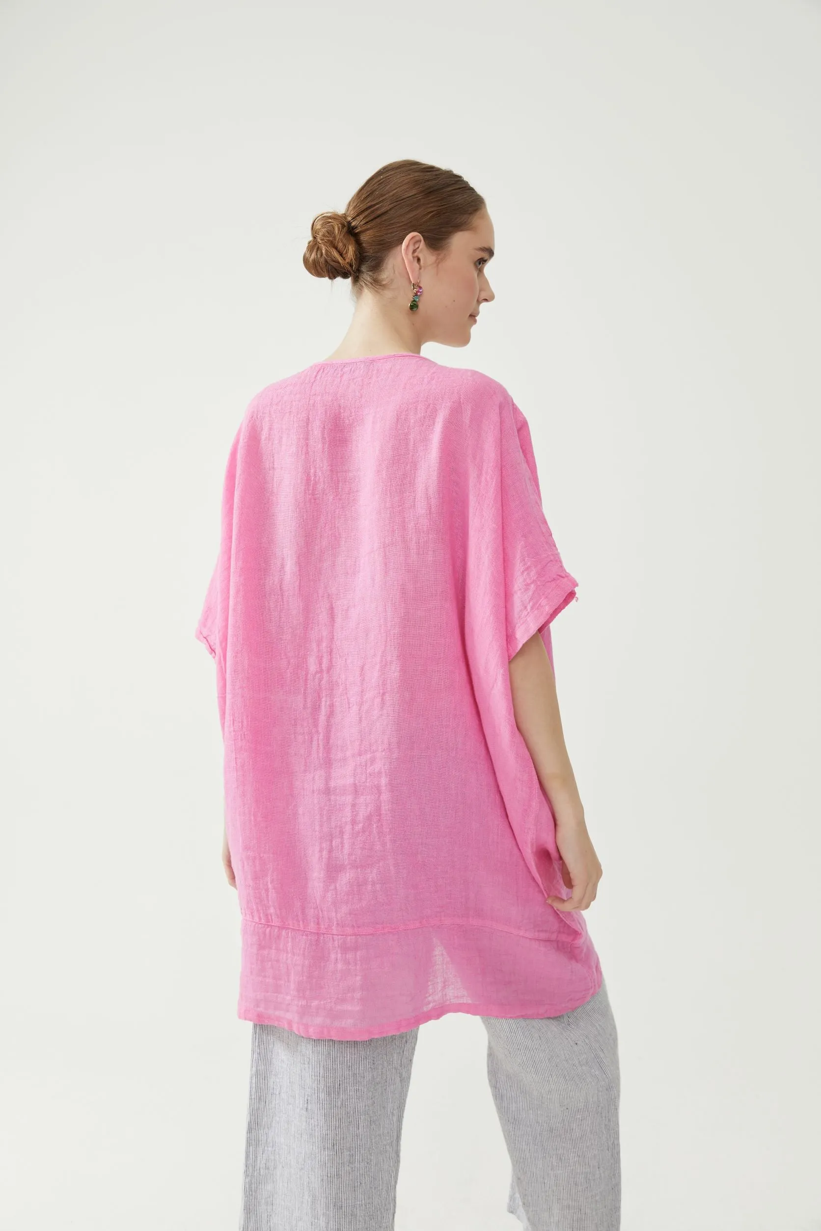 Long Gauze Fuchsia