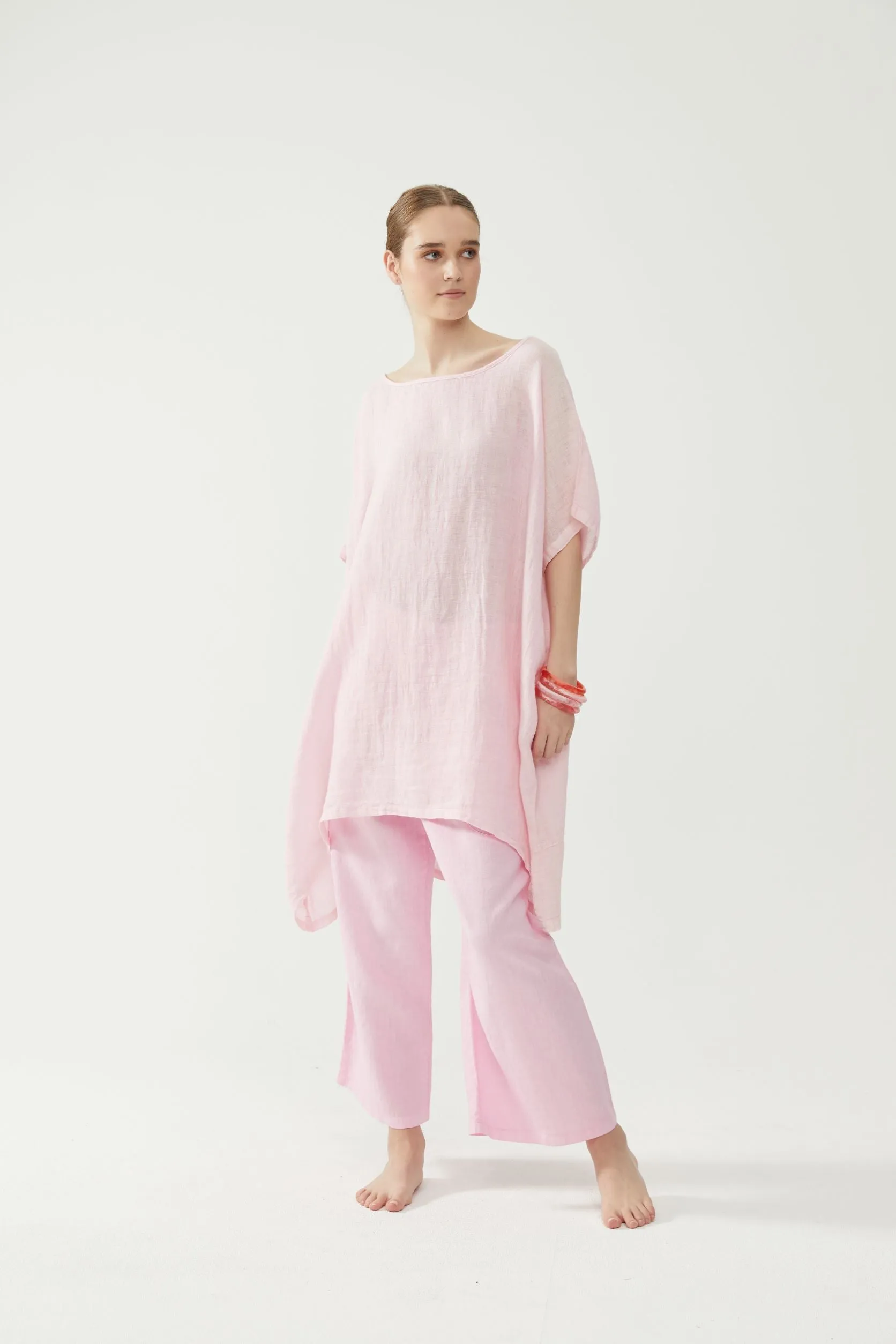 Long Gauze Pink