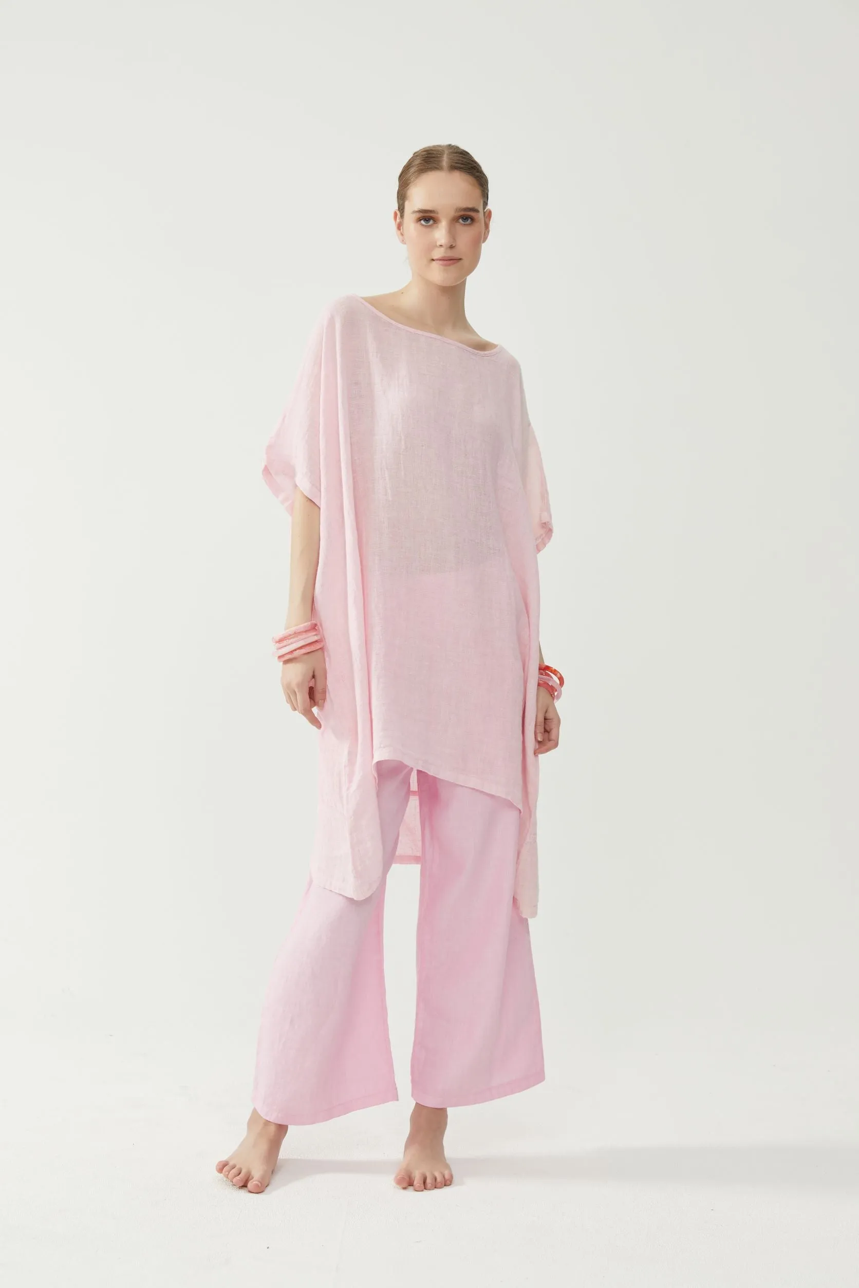 Long Gauze Pink