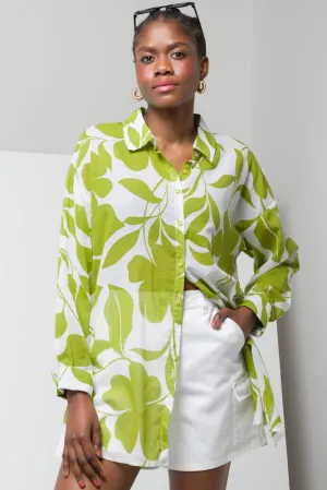 Longer Length Shirt Green