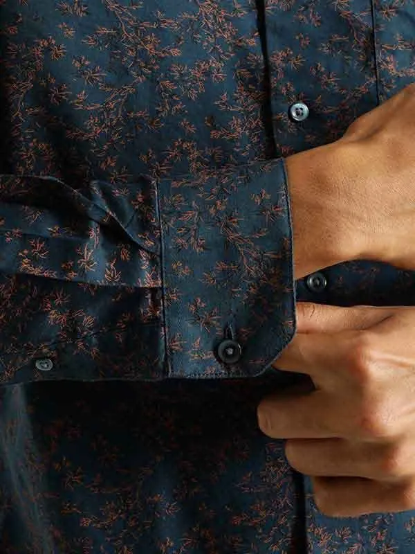Men Printed Full Sleeve Cotton Blend Shirt