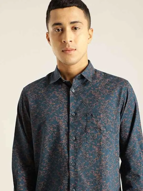 Men Printed Full Sleeve Cotton Blend Shirt