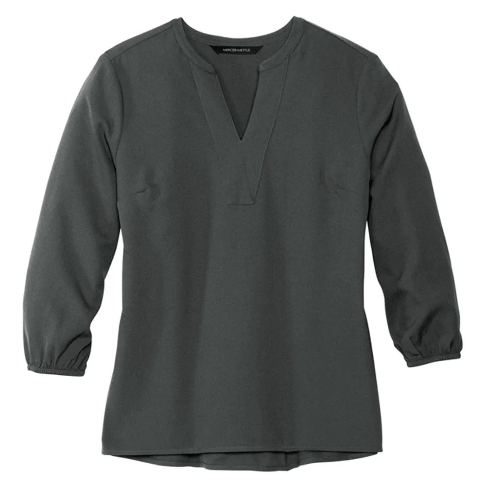 Mercer Mettle Women's Stretch Crepe 3/4-Sleeve Blouse