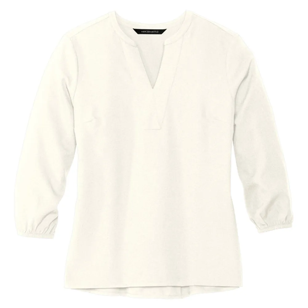 Mercer Mettle Women's Stretch Crepe 3/4-Sleeve Blouse