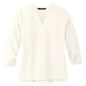 Mercer Mettle Women's Stretch Crepe 3/4-Sleeve Blouse