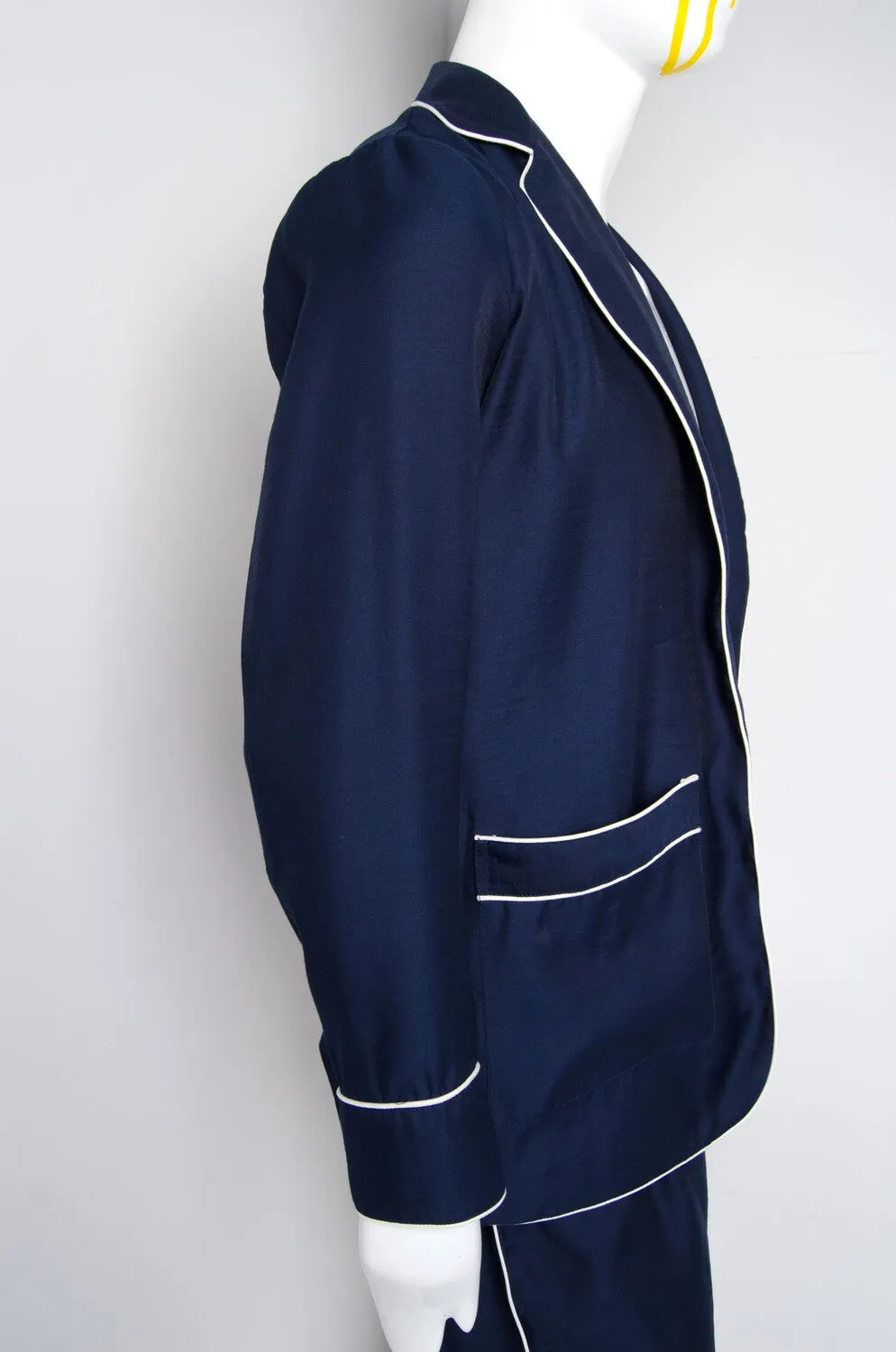 Navy Blue Pyjama Chic Shirt