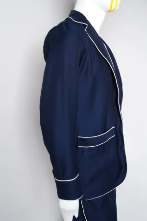 Navy Blue Pyjama Chic Shirt