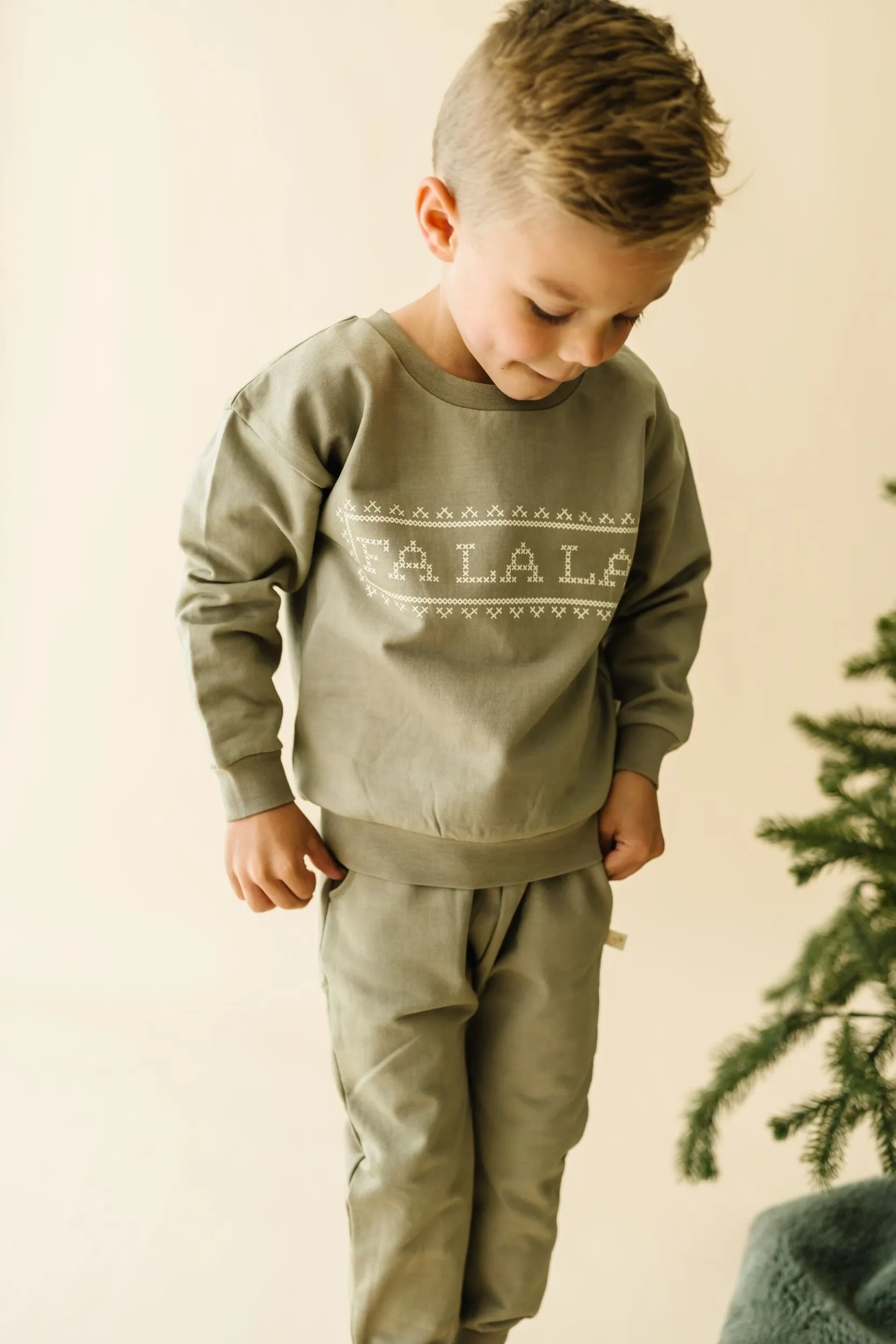 Organic Fleece Sweatshirt | Fa La La