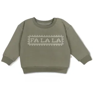 Organic Fleece Sweatshirt | Fa La La