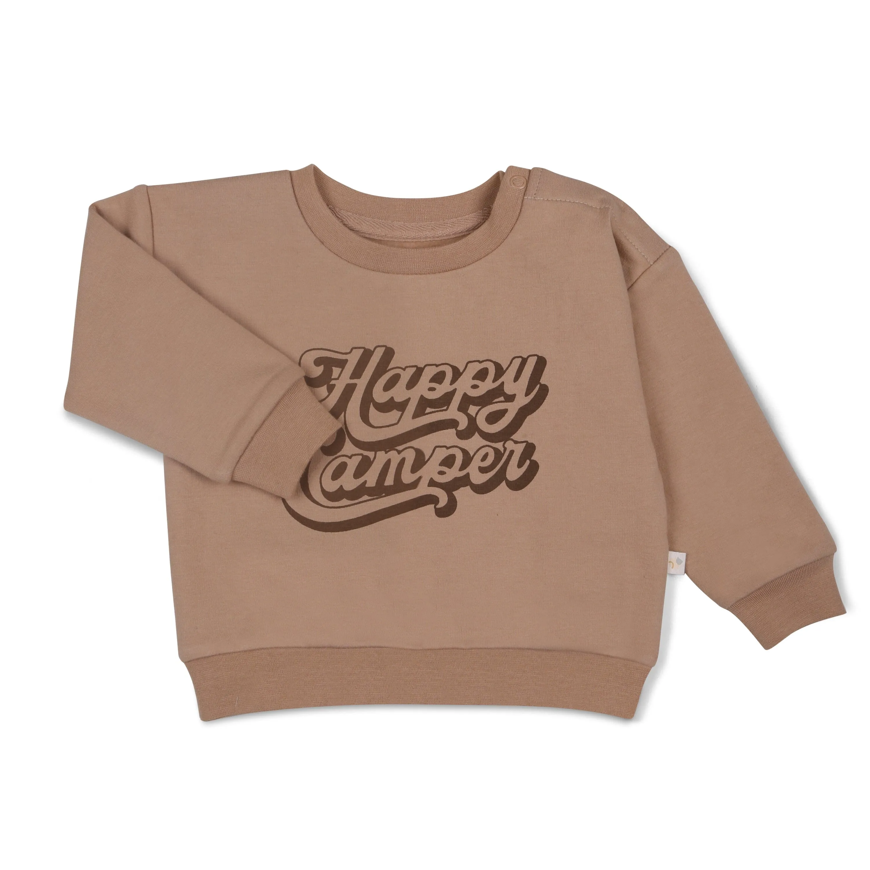 Organic Fleece Sweatshirt | Happy Camper