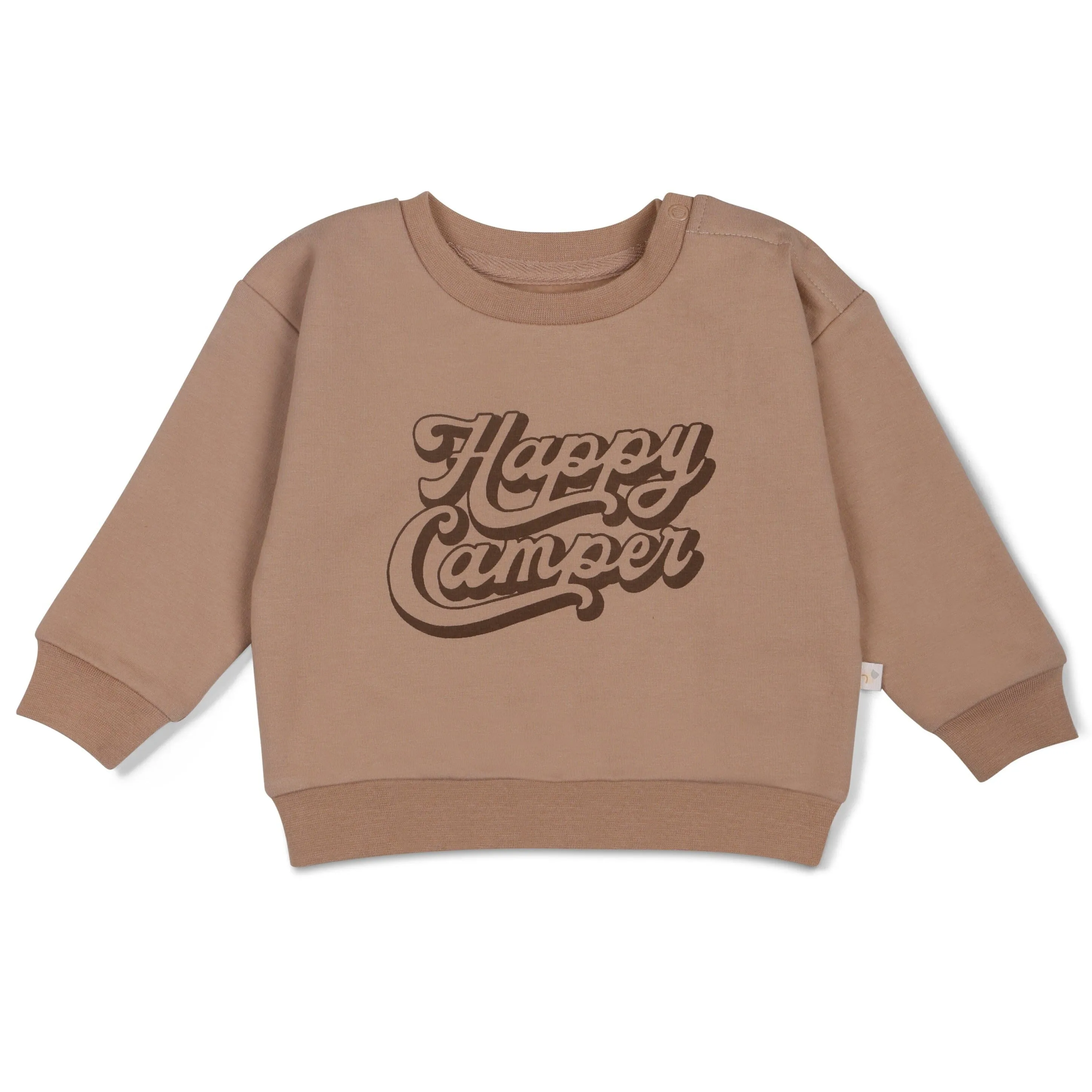 Organic Fleece Sweatshirt | Happy Camper