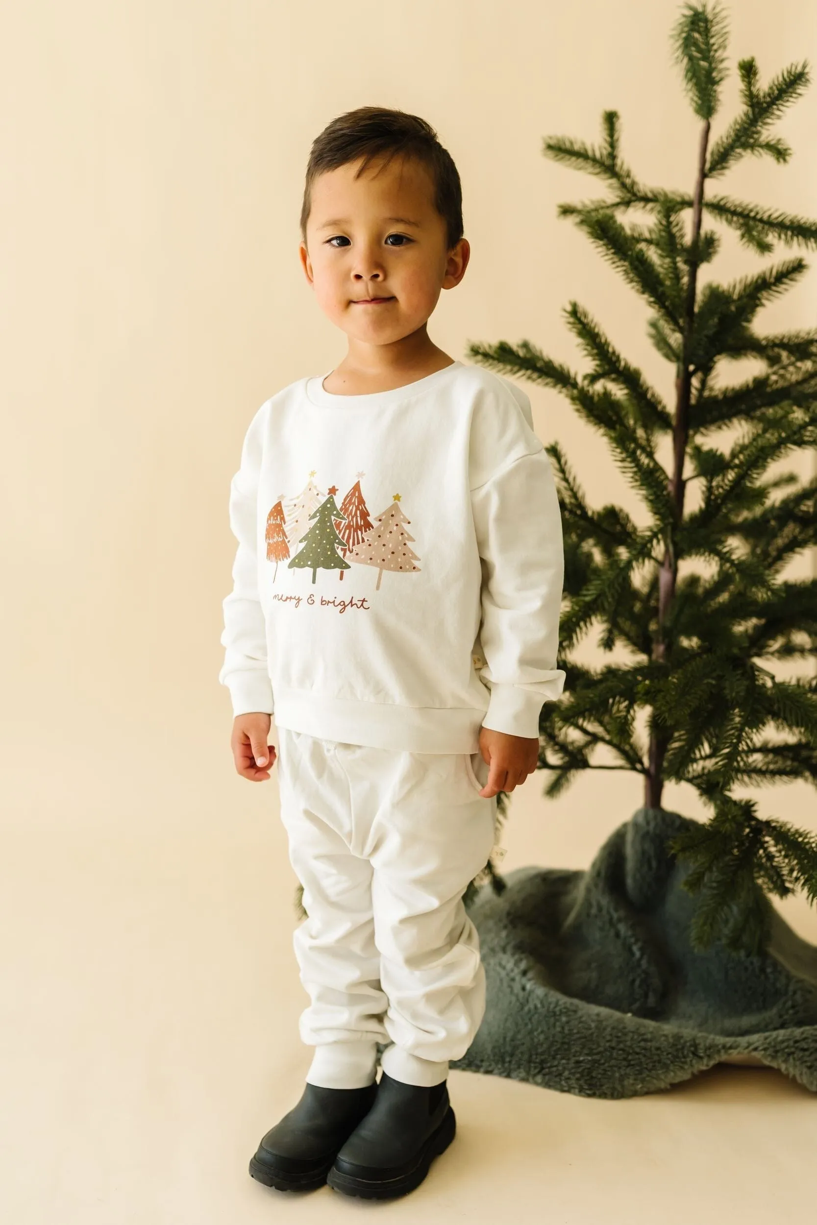 Organic Fleece Sweatshirt | Merry & Bright