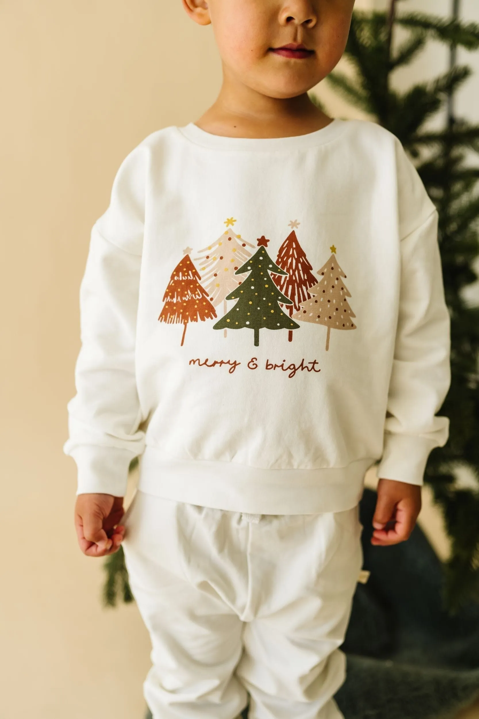 Organic Fleece Sweatshirt | Merry & Bright