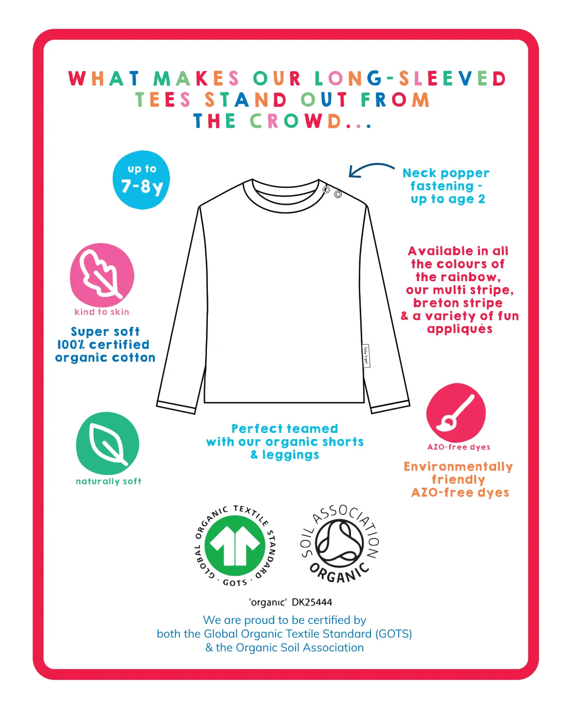 Organic Squirrel Applique Long-Sleeved T-Shirt