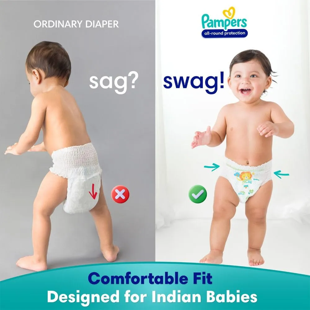 Pampers All round Protection Pants Style Baby Diapers, XX-large (XXL) Size, 42 Count, Anti Rash Blanket, Lotion with Aloe Vera, 15-25kg Diapers