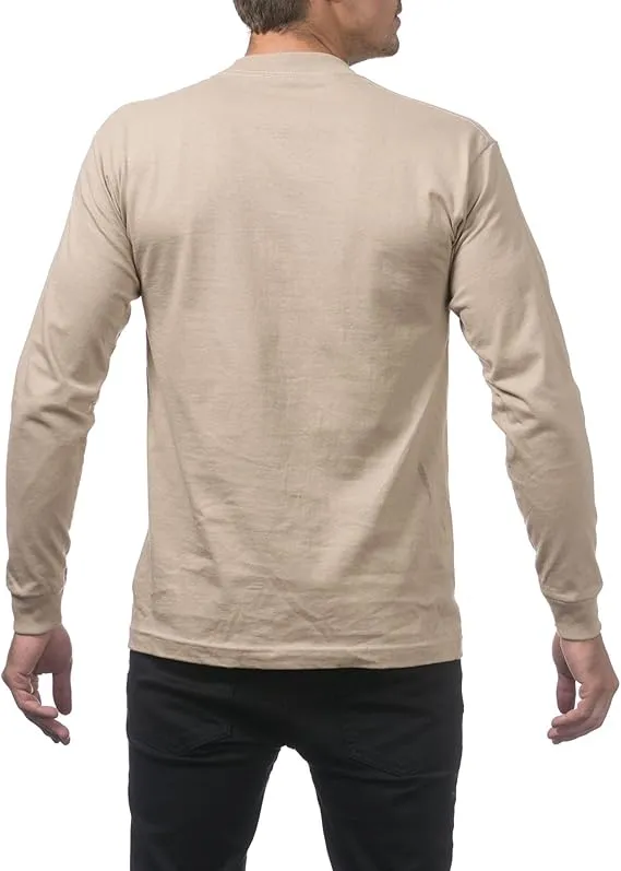 Pro Club Men's Heavyweight Cotton Long Sleeve Crew Neck T-Shirt