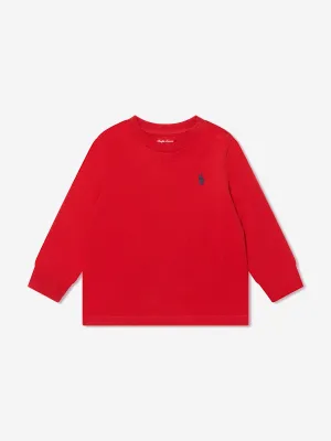 Ralph Lauren Baby Boys Long Sleeve T-Shirt in Red