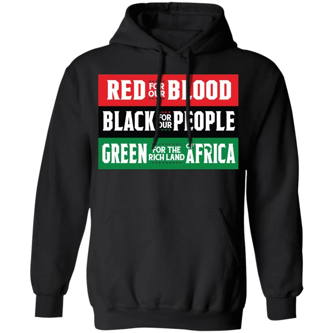 Red Black Green - Blood People Land T-shirt
