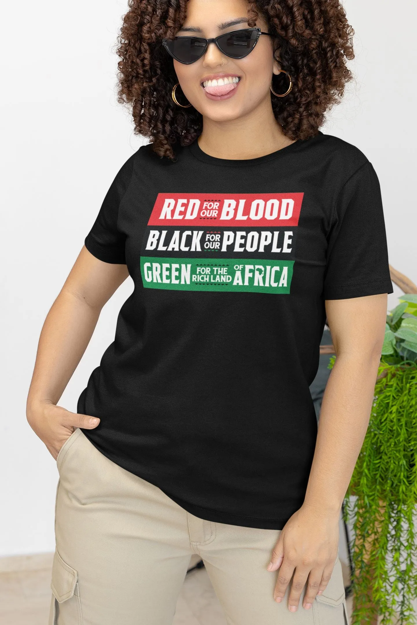 Red Black Green - Blood People Land T-shirt