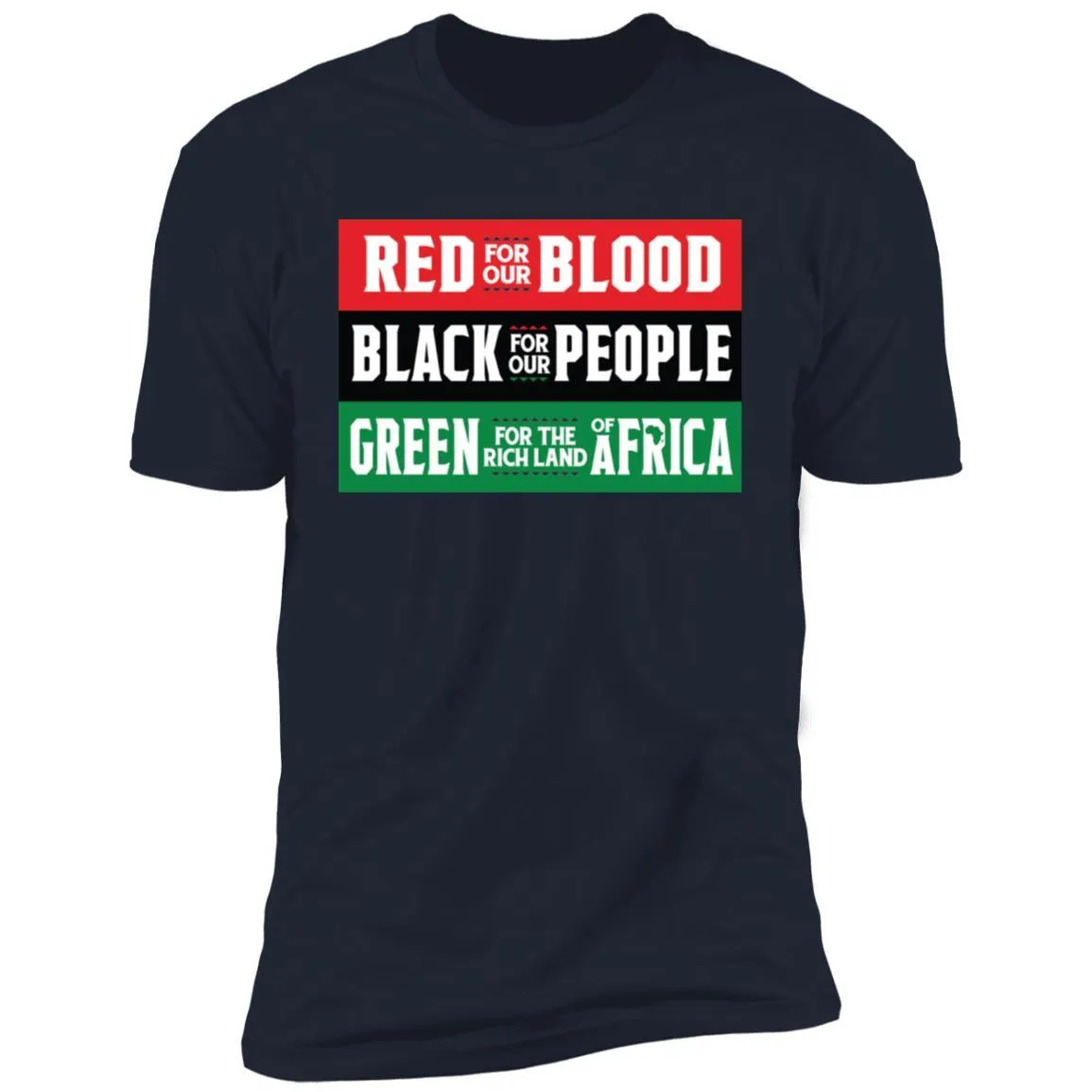 Red Black Green - Blood People Land T-shirt