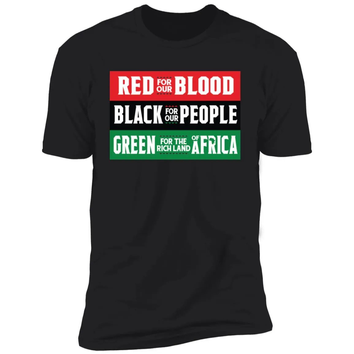 Red Black Green - Blood People Land T-shirt